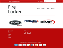 Tablet Screenshot of firelocker.com